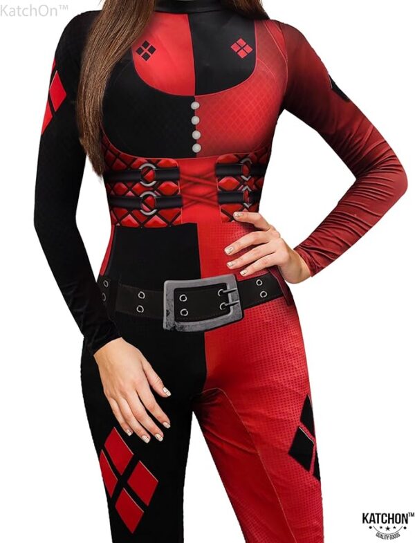 Black and Red Jester Outfit - Zoom In