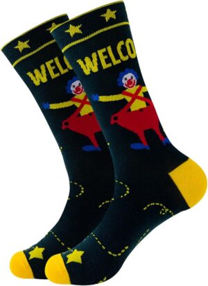 Men‘s Fun Dress Socks Cool Colorful Pattern Socks