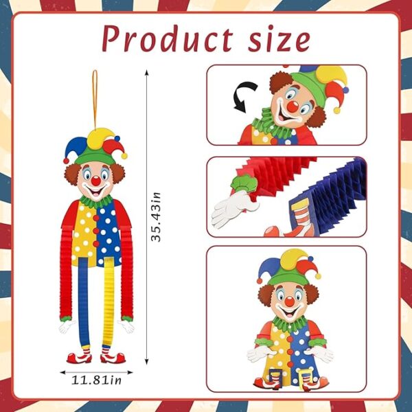 Cute Funny Hanging Clown Party Decoration - Details