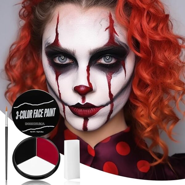 Face Painting Kit for Halloween Clown Makeup 2