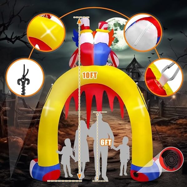 Giant Clown Archway Inflatable - Back