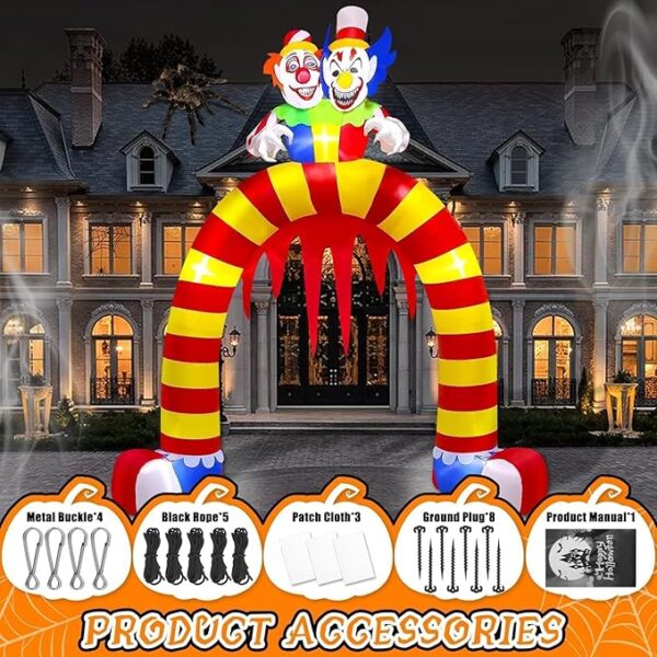 Giant Clown Archway Inflatable - Inclusions