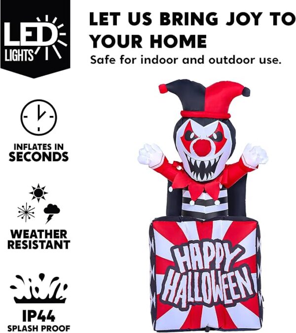 Halloween Animatronics Clown Inflatable Party Decoration - Details