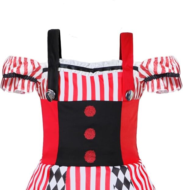 Halloween Sinister Jester Clown Costume - Top