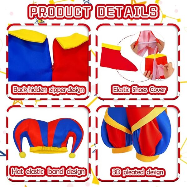 Hollowen Cosplay Clown Costumes - Details