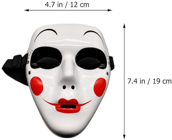 Jester Costume Creepy Mask - Details