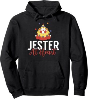 Jester at Heart Clown Pullover Hoodie