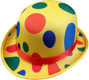 Amosfun Polka Dot Clown Hat