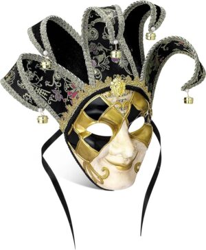 Syhood Jester Mask Vintage Venetian Mask