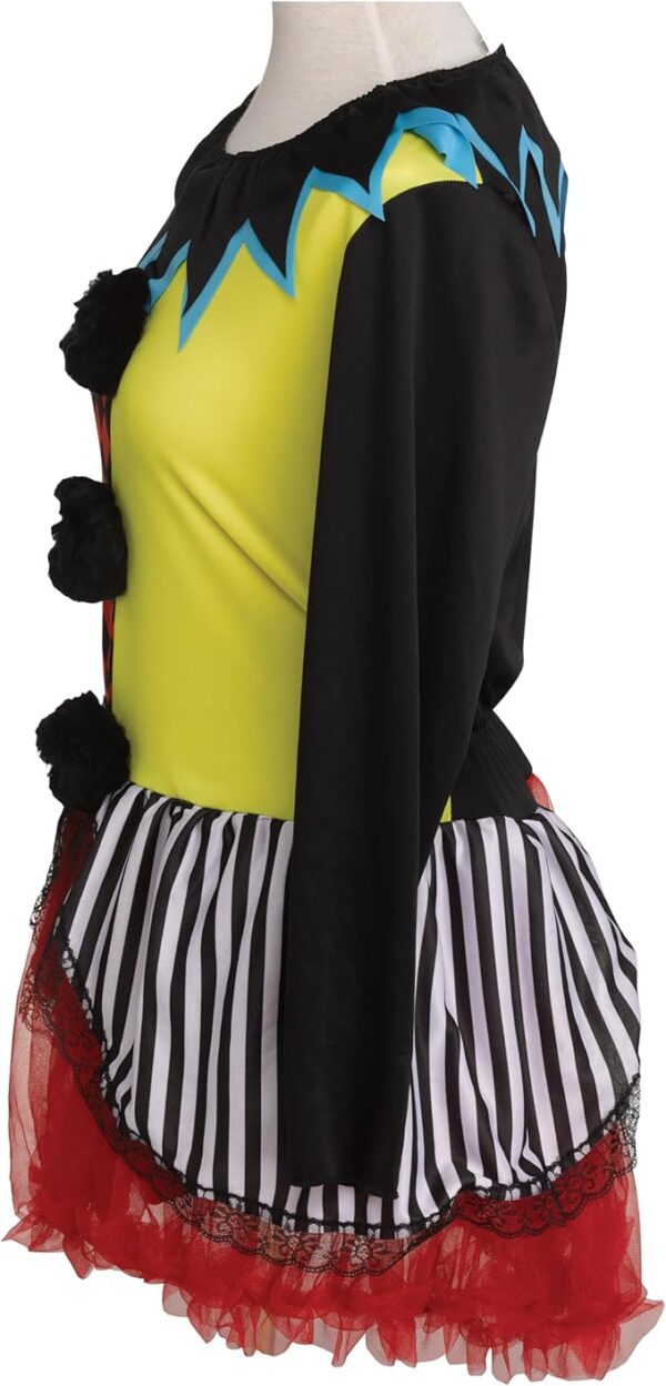 Women's Freakshow Clown Adult Costume - Side View