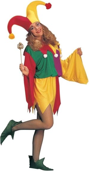 Womens King's Jester Adult Size Costume