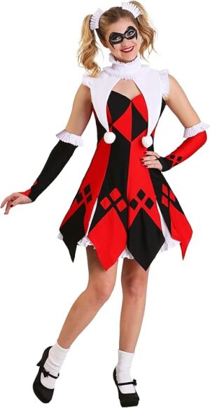 Cute Harlequin Women's Jester Costumer